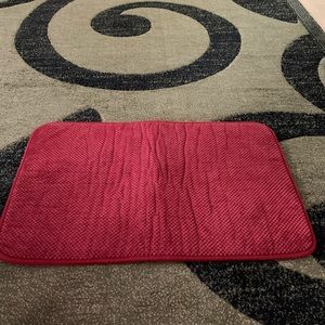 Red Cushion Support Kitchen Mat